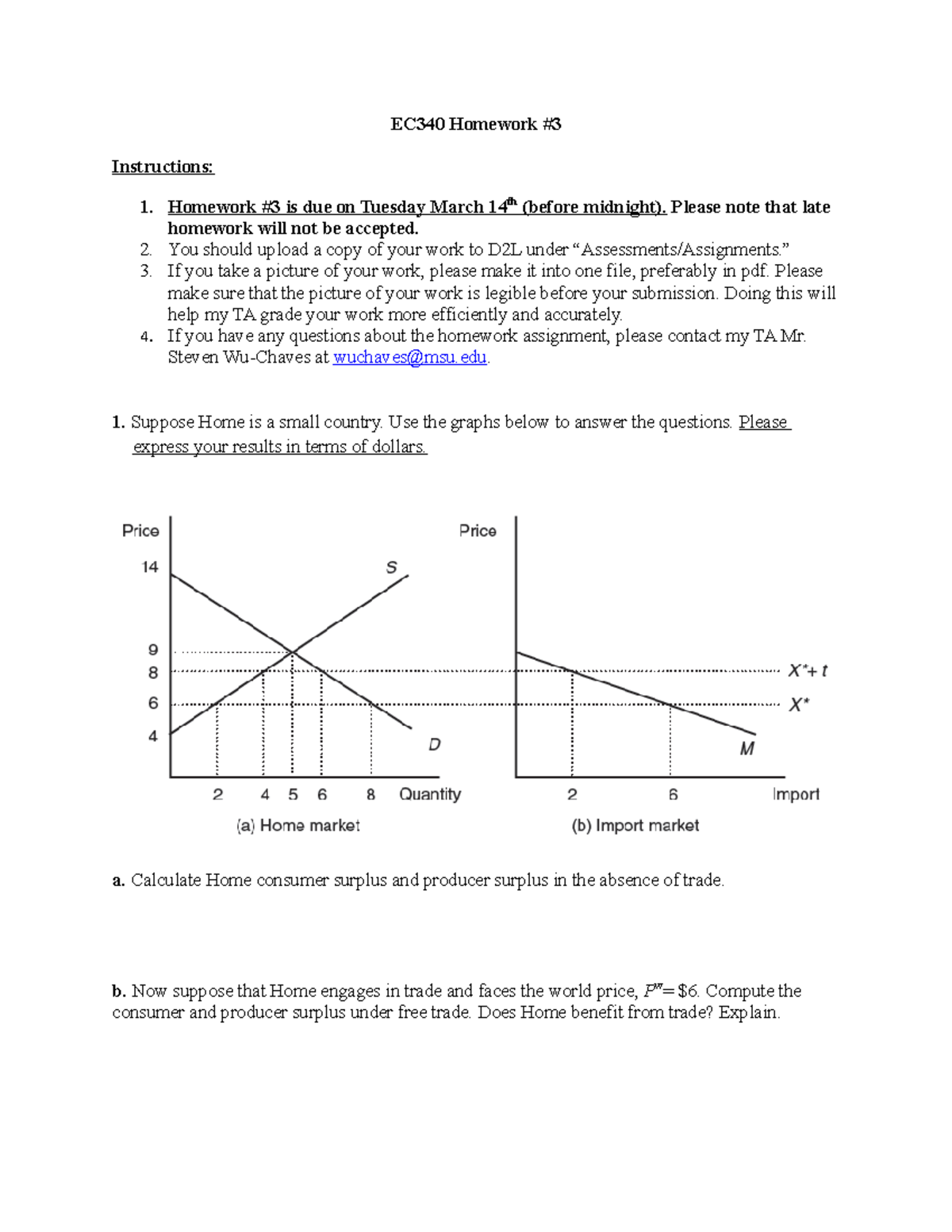 Homework #3 - assignment examines economy-wide phenomena such as ...