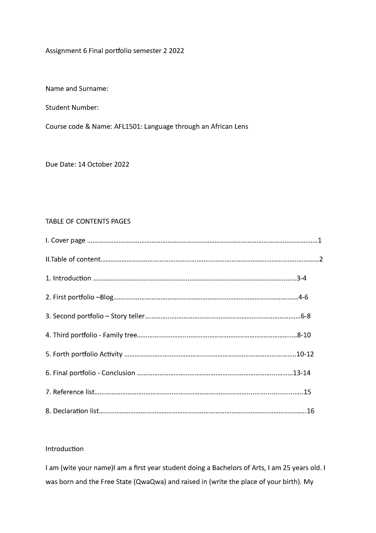 afl1501 assignment 1 semester 2 2023