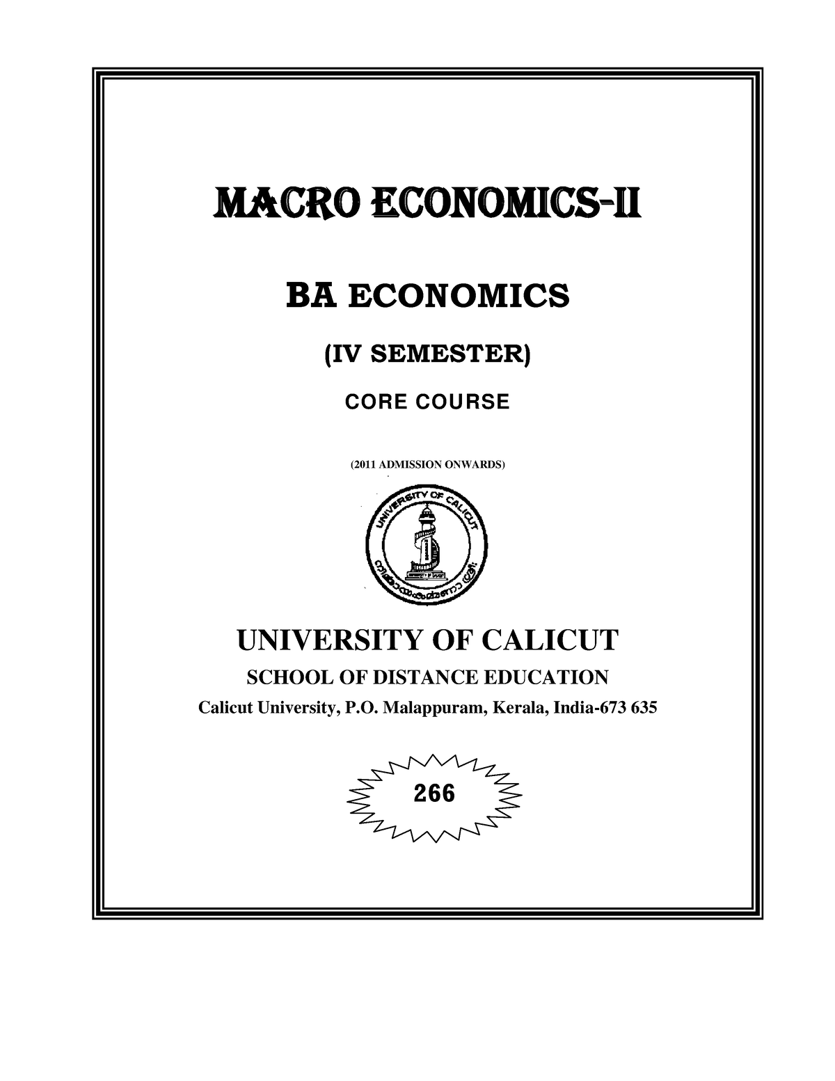 macro-economics-ii-macro-economics-ii-ba-economics-iv-semester