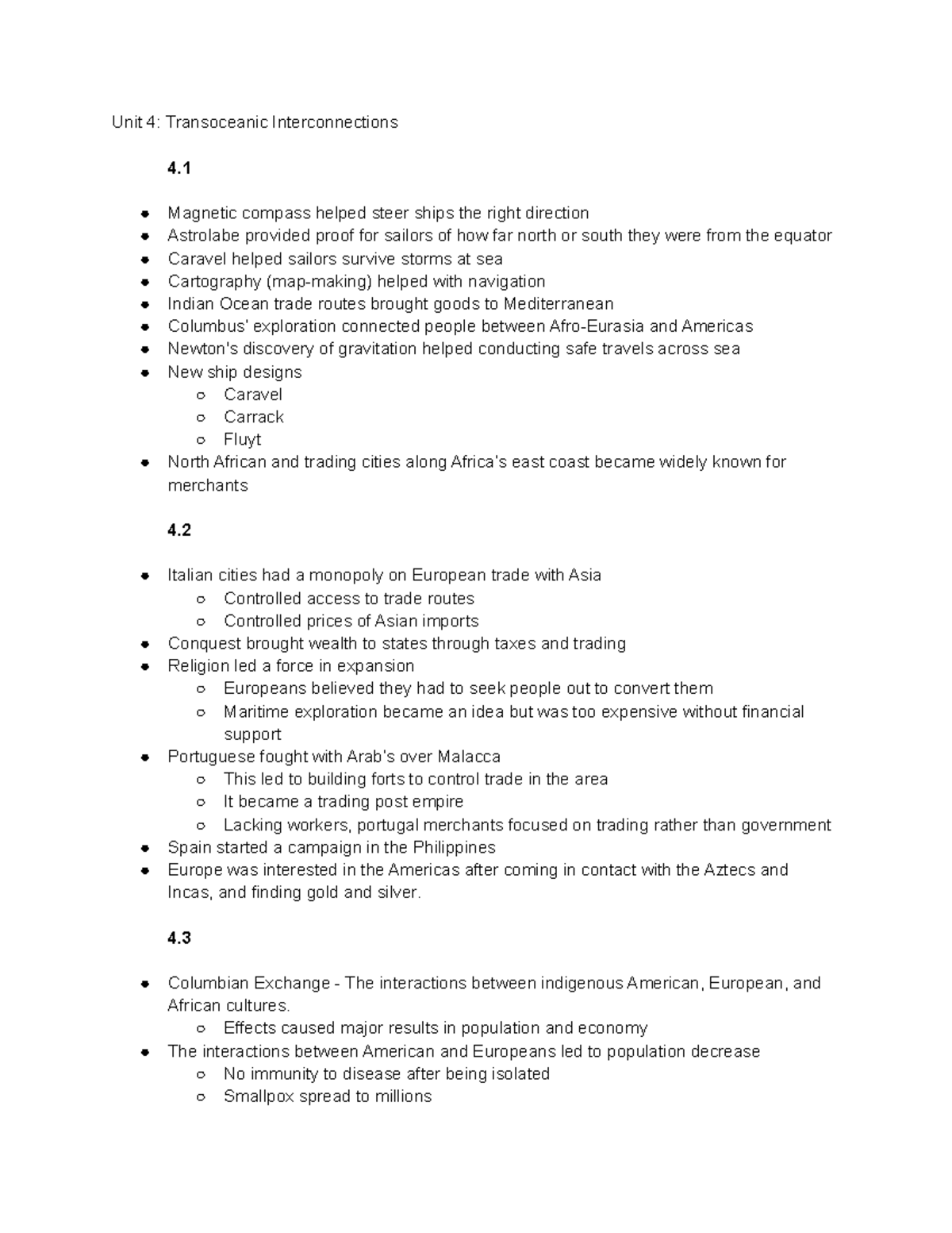 Unit 4 Transoceanic Interconnections - Unit 4: Transoceanic ...