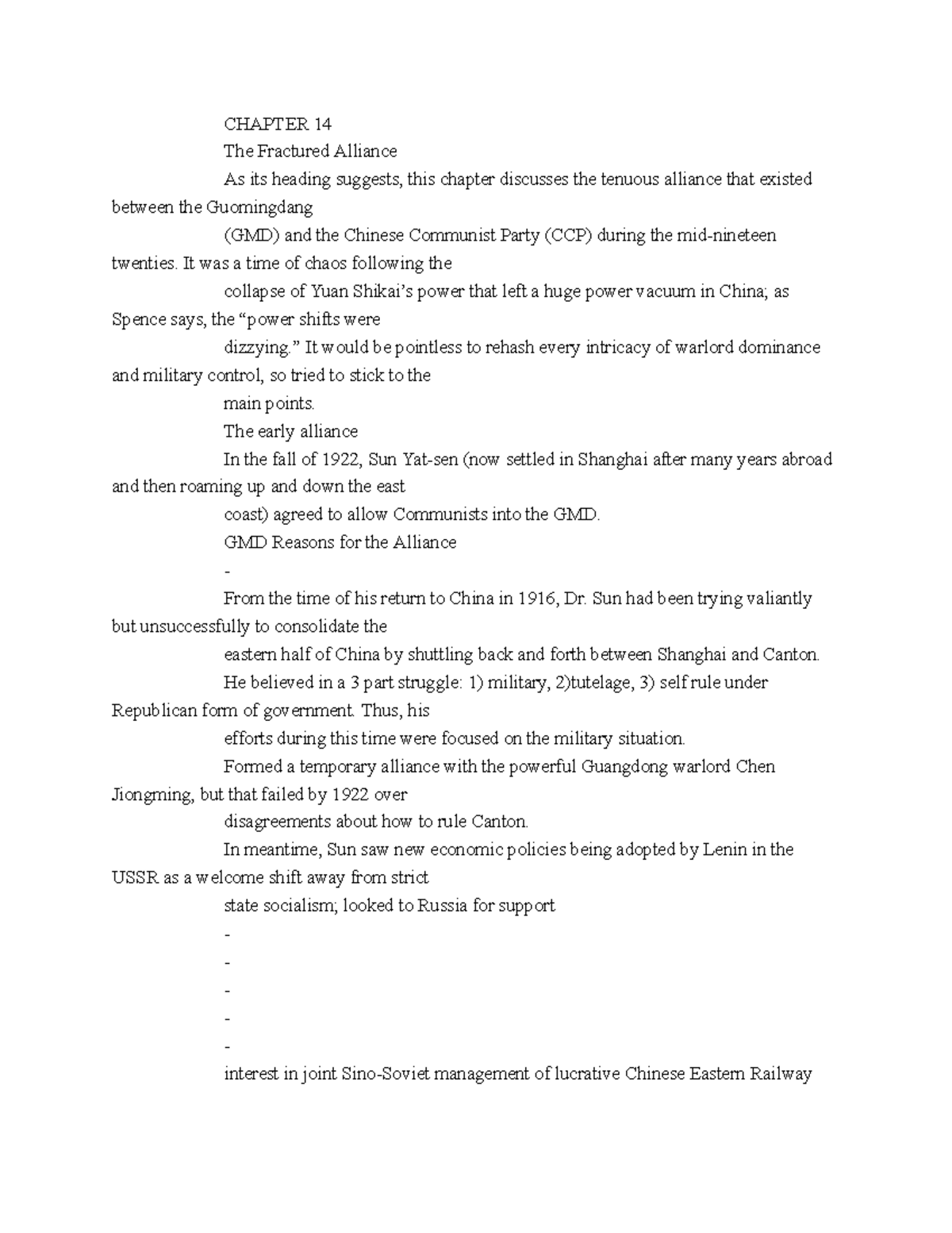 Hist 122 History Of China 1 Notes For The Year 23 Spring Semester Hist 122 History Of China 1 Notes For The Year 23 Spring Semester