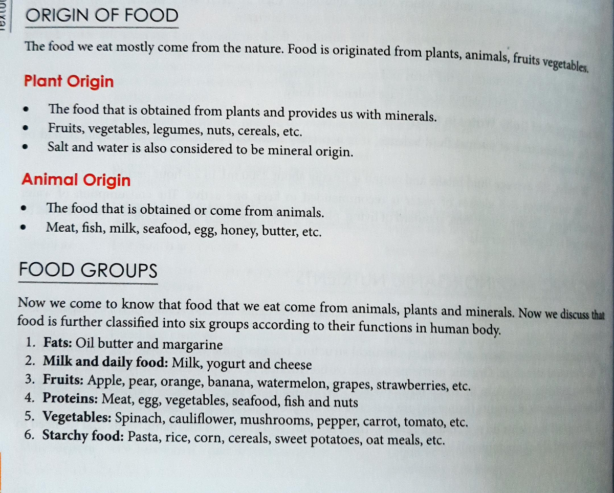 Classification of food - General nursing - Studocu