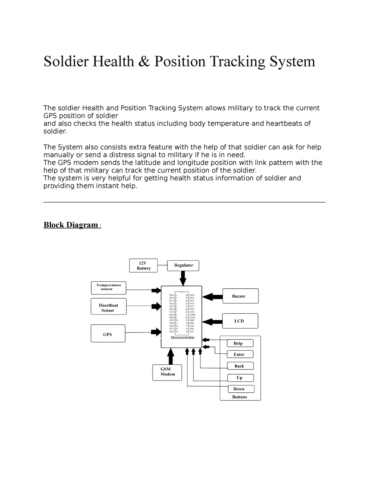 Soldier Tracking And Health Care - Soldier Health & Position Tracking ...