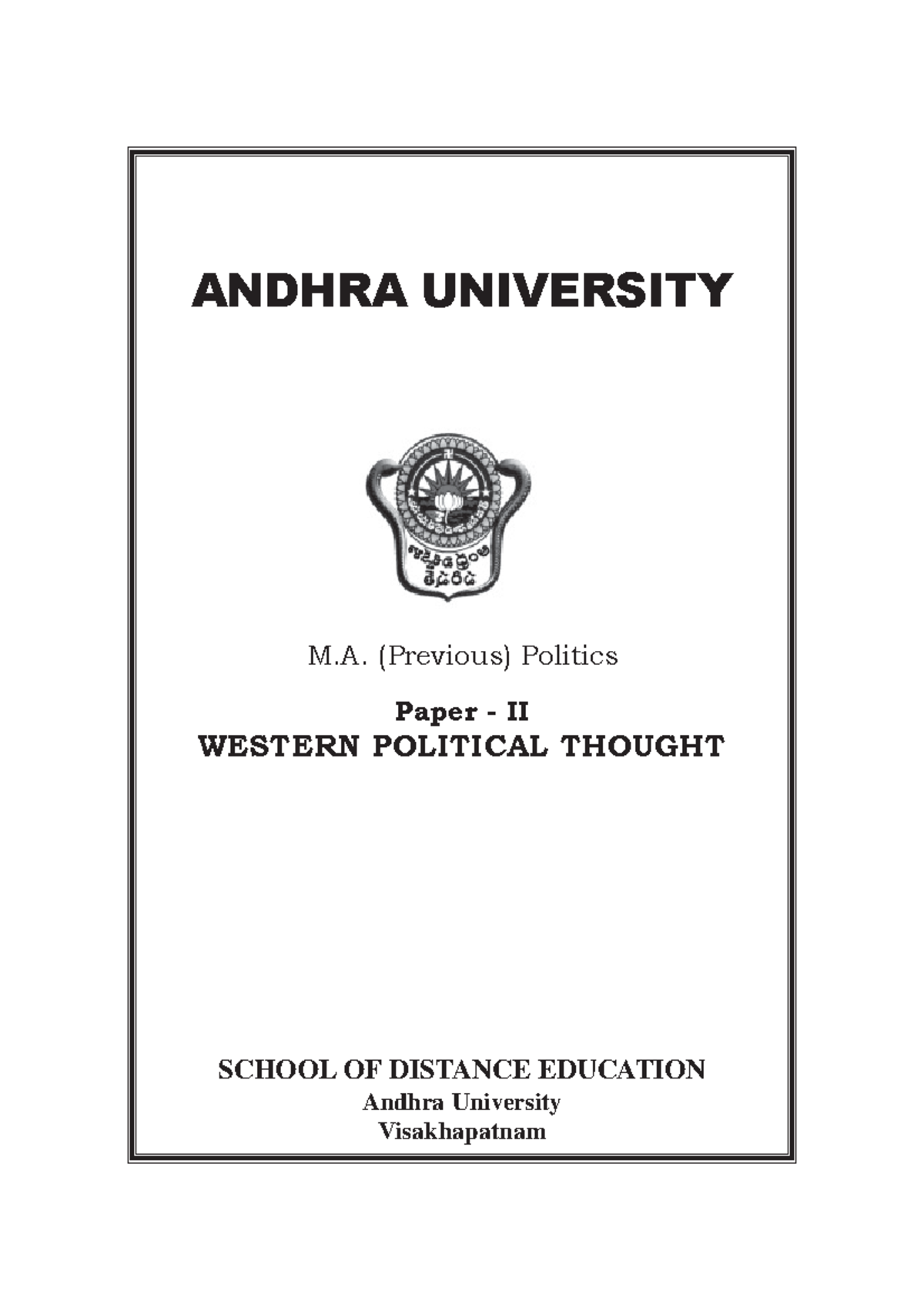 S-2022 300 1 TH-121502 - SCHOOL OF DISTANCE EDUCATION Andhra University ...