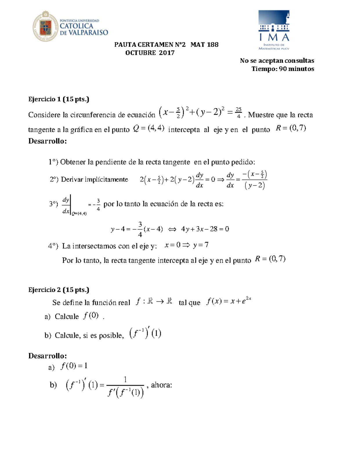 Pauta-Cert-2 -SPJE. Mat188 - PAUTA CERTAMEN N°2 MAT 188 OCTUBRE 2017 ...