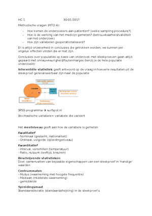 Oefenopgave Met Antwoorden, Inleiding Statistiek HC3, Hypothese Toetsen ...