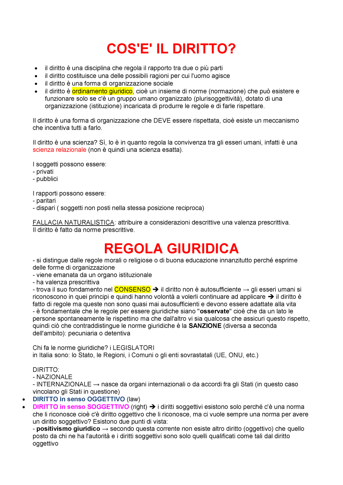 Riassunto Introduzione Allo Studio Del Diritto Pubblico E Delle Sue ...