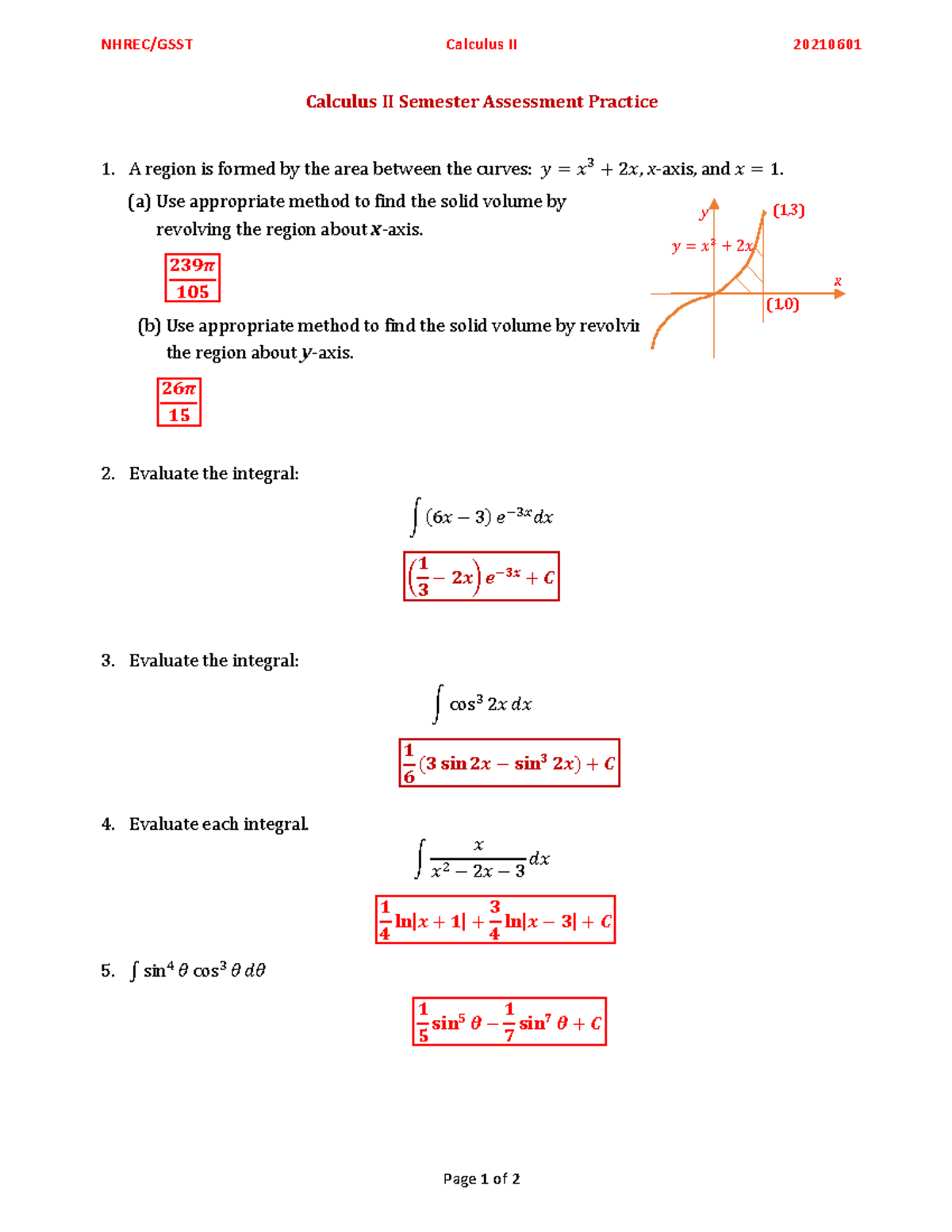 Assessment Practice 210601 - NHREC/GSST Calculus II 20210601 Page 1 of ...