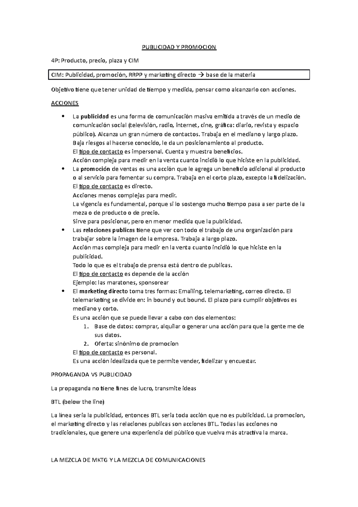 Apuntes publicidad y promocion con Laura Ivaldi - PUBLICIDAD Y ...