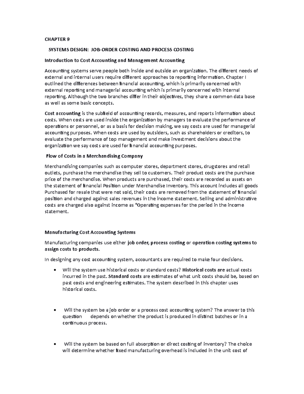 Chapter 7 & 11 Reviewer - Lecture notes 5,6,7,8,9,10,11 - CHAPTER 9 ...