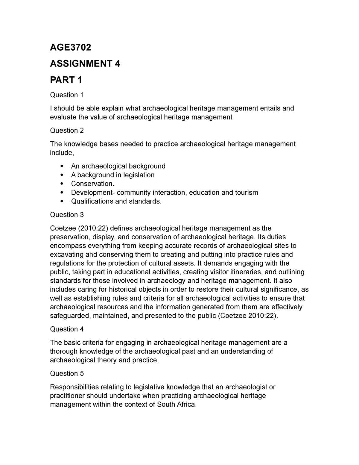 assignment based on an age appropriate modification of teaching materials