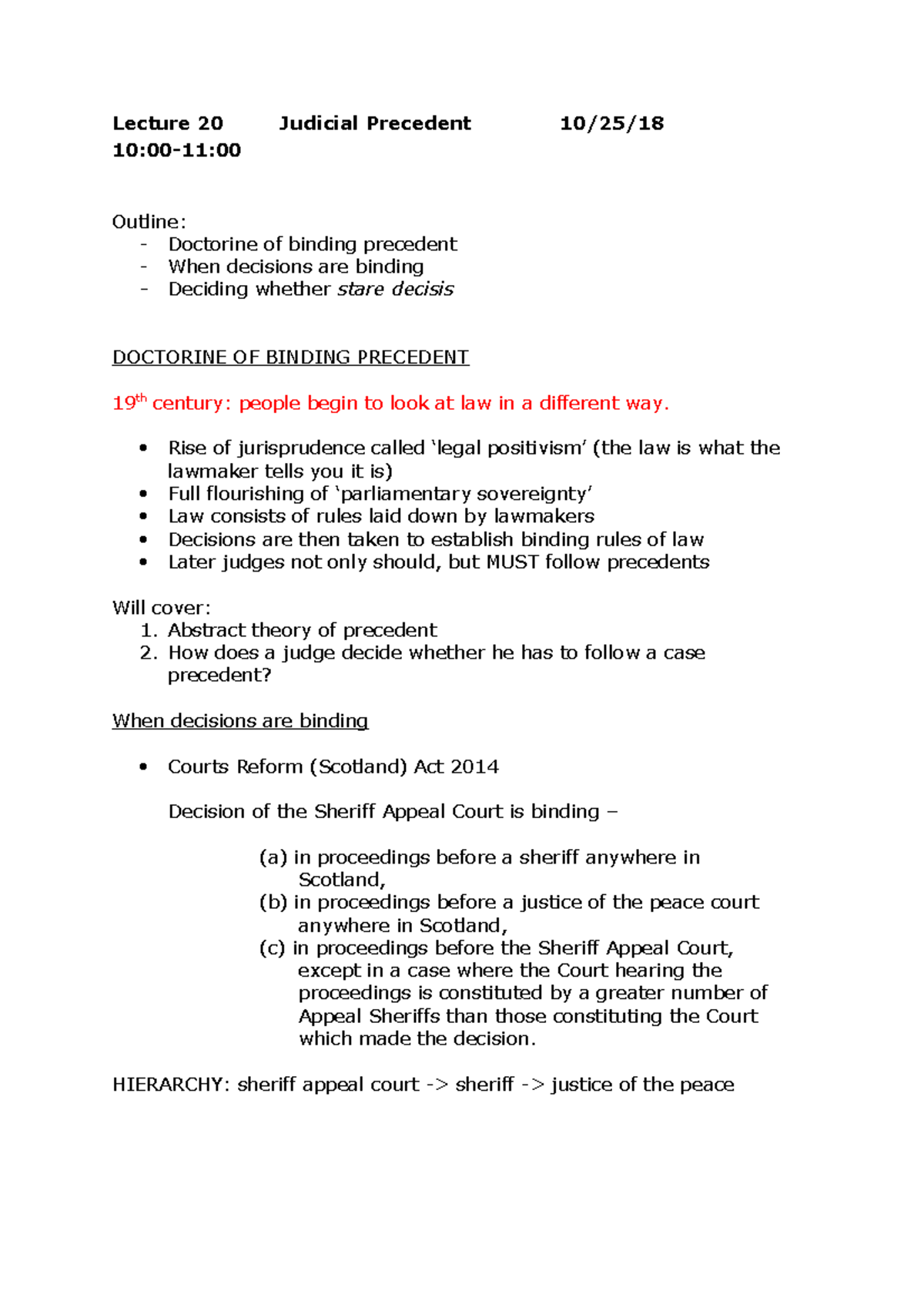 Sheriff Appeal Court Cases 2025