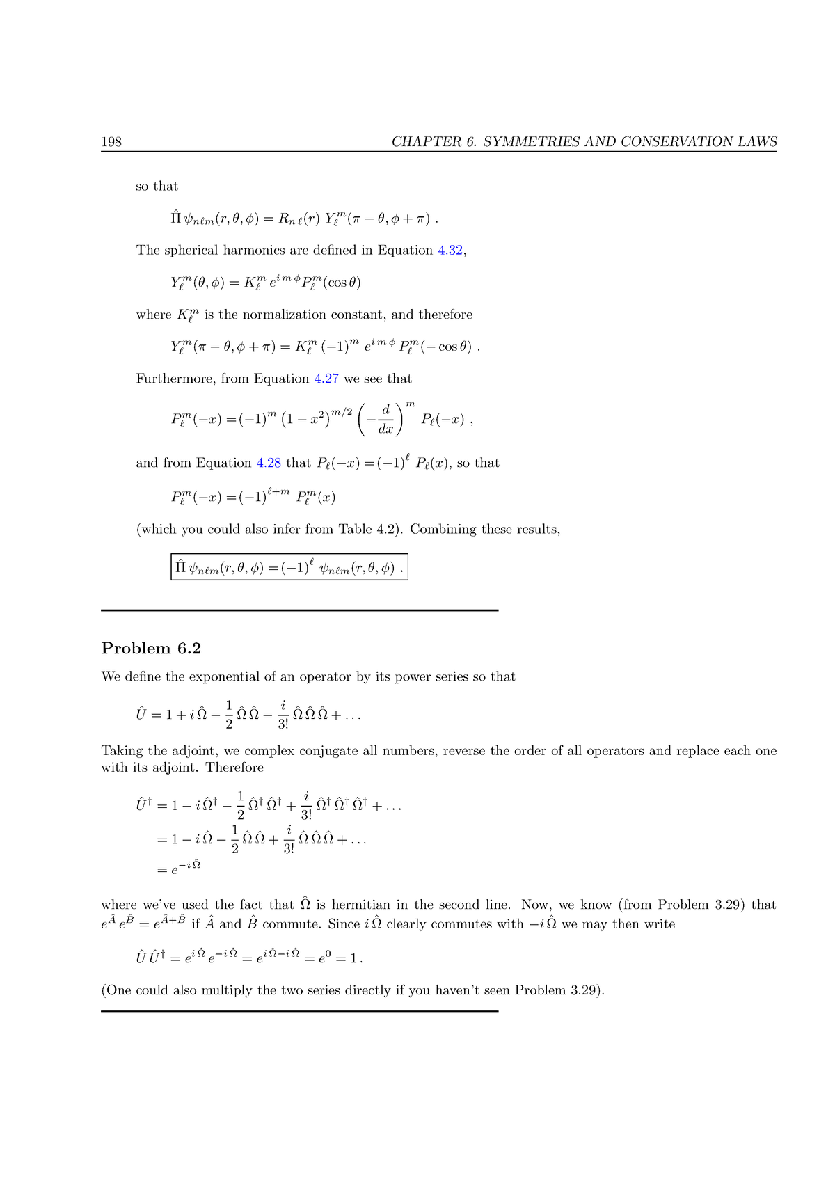 EP455 Study Material 198 - 198 CHAPTER 6. SYMMETRIES AND CONSERVATION ...