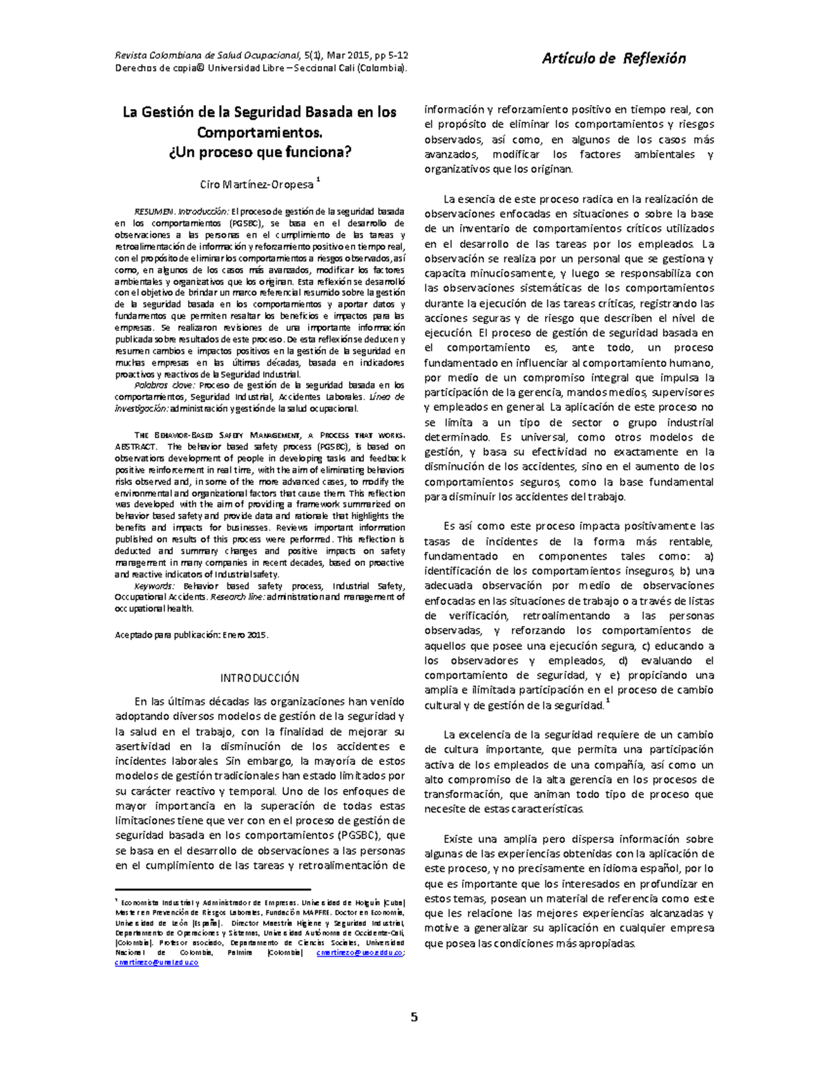 Dialnet-La Gestion De La Seguridad Basada En Los Comportamientos Un ...