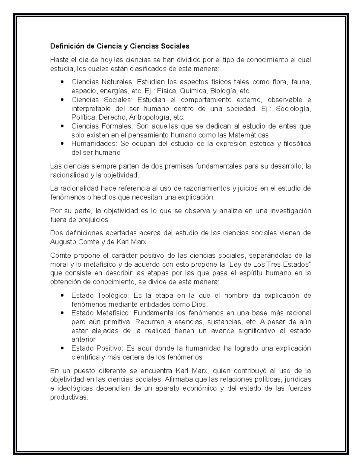 Definicion de Ciencia y Ciencias Sociales - Definición de Ciencia y ...