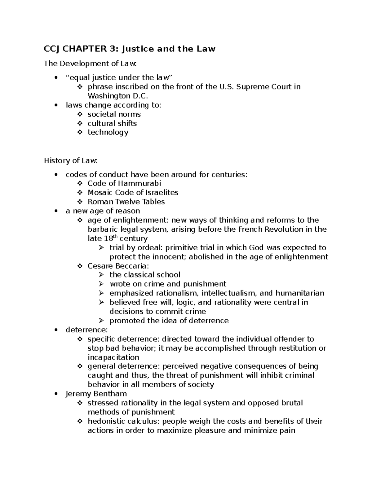 CCJ Chapter 3 - Intro To Crime And Justice Notes. - CCJ CHAPTER 3 ...