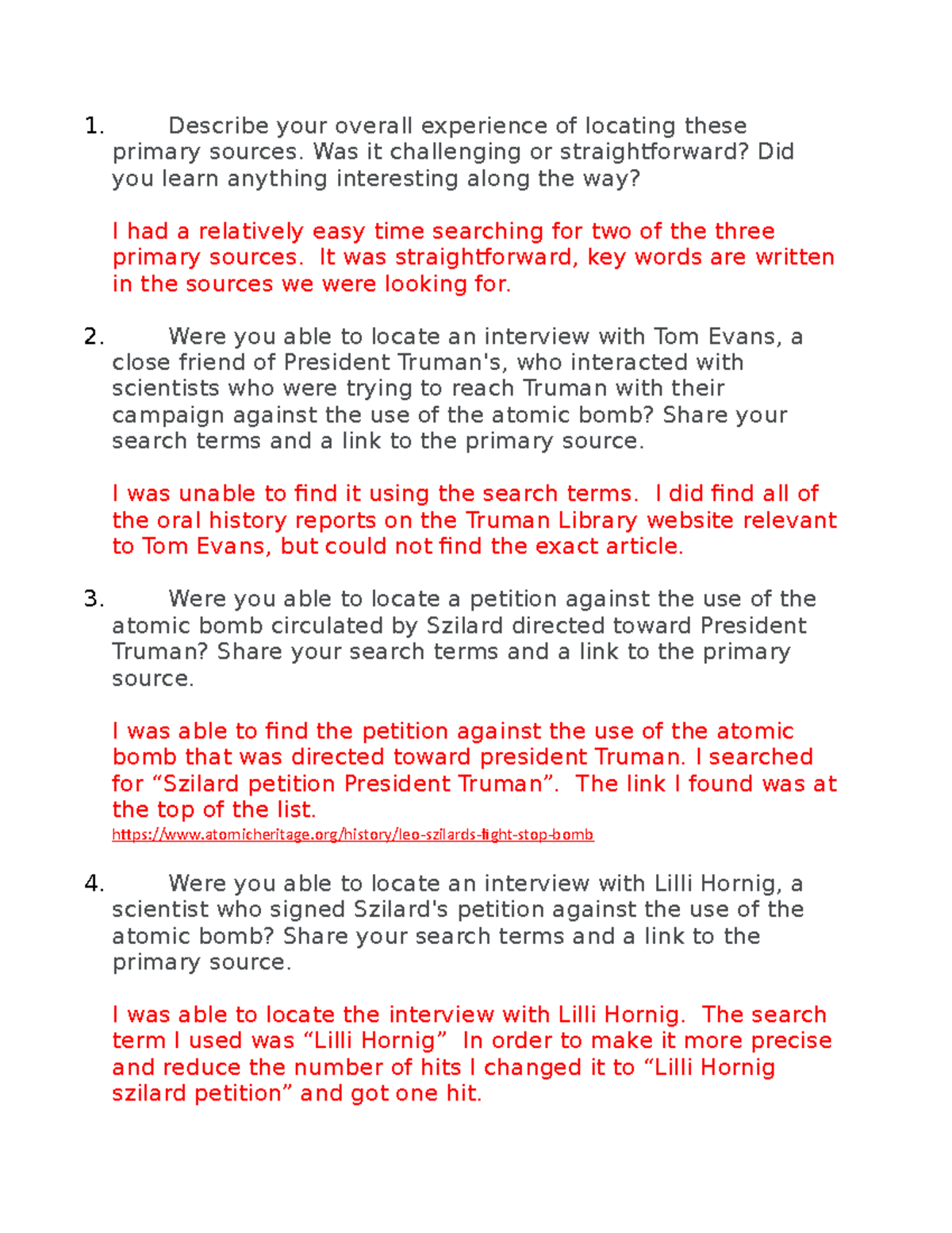 Short answer 2-1-1 - HIS100 Perspectives in History - SNHU ...