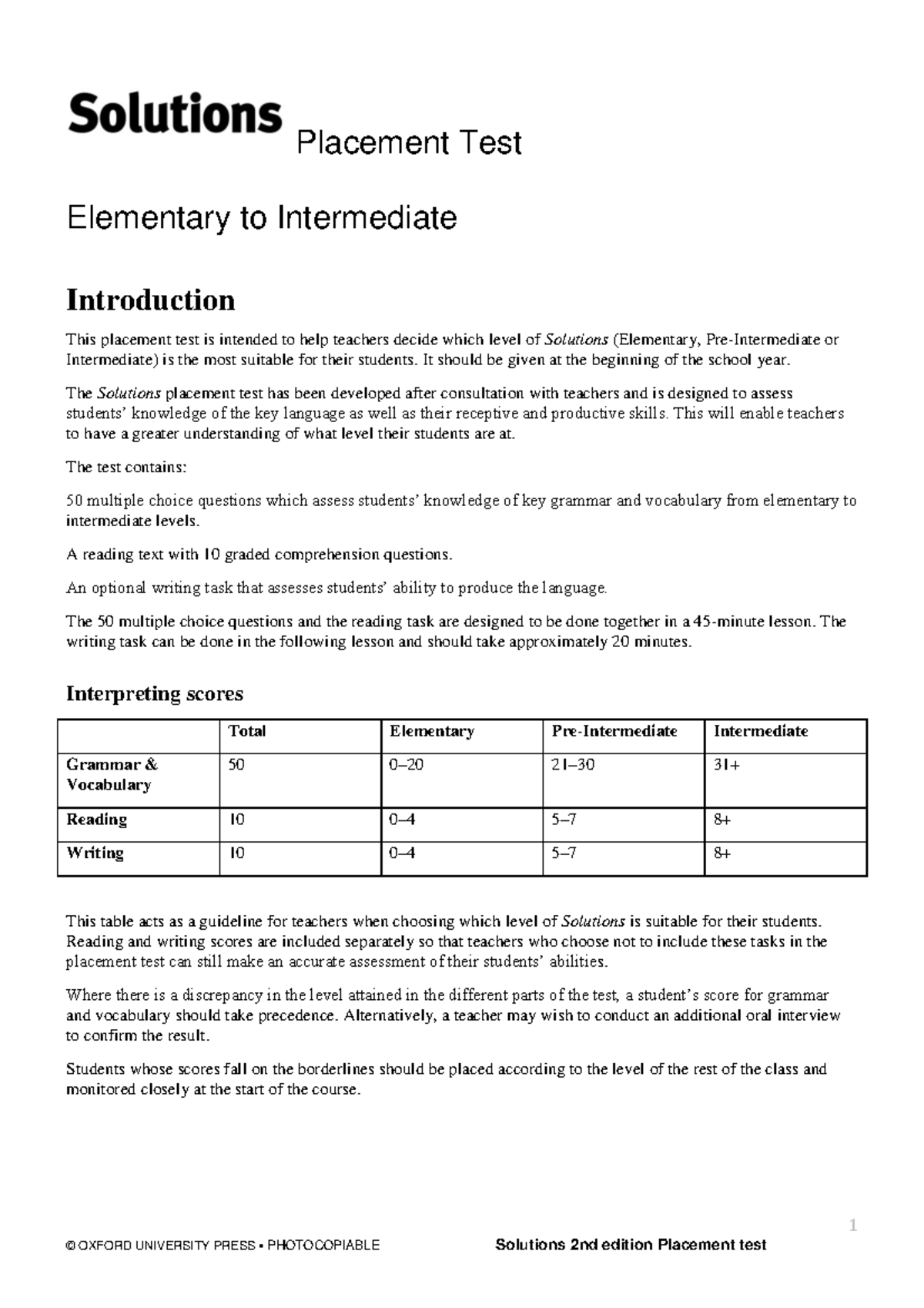 sample essay topics for placement test