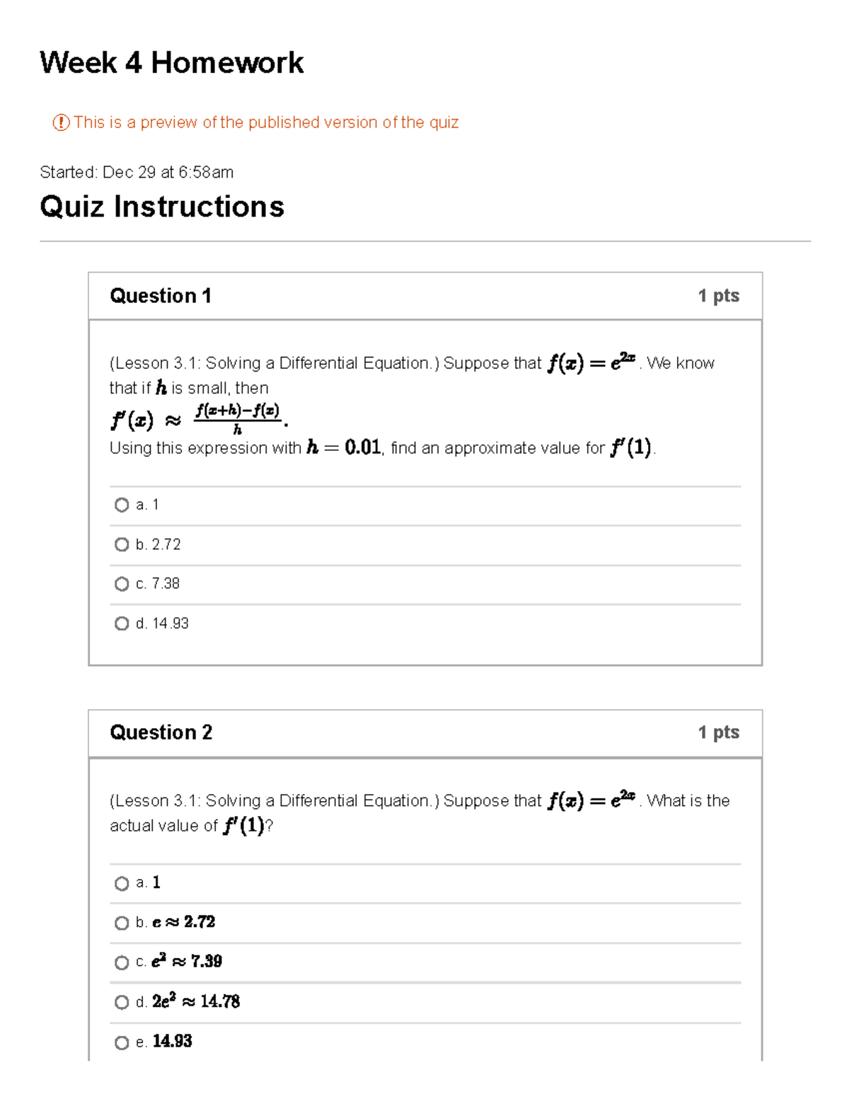 homework week 4