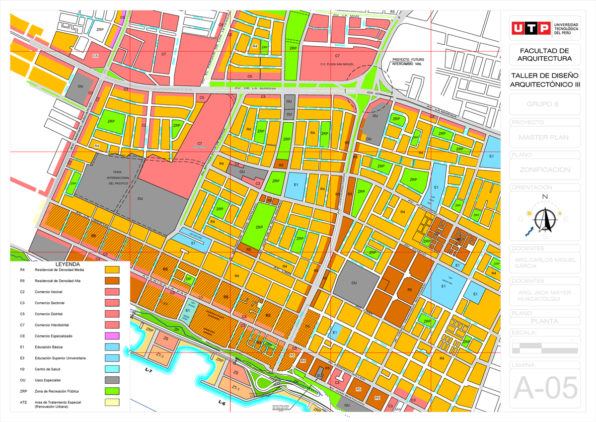 Zonificacion- san miguel-Model - PLANO PROYECTO PLANTA ESCALA ...