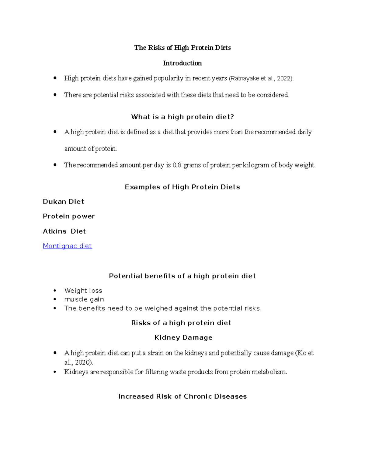 Fruits and Vegetables Diet and Nutrition The Risks of High Protein