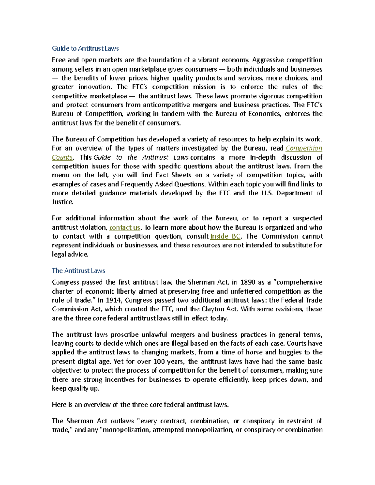 What Are Antitrust Laws Quizlet - zy8gj4v