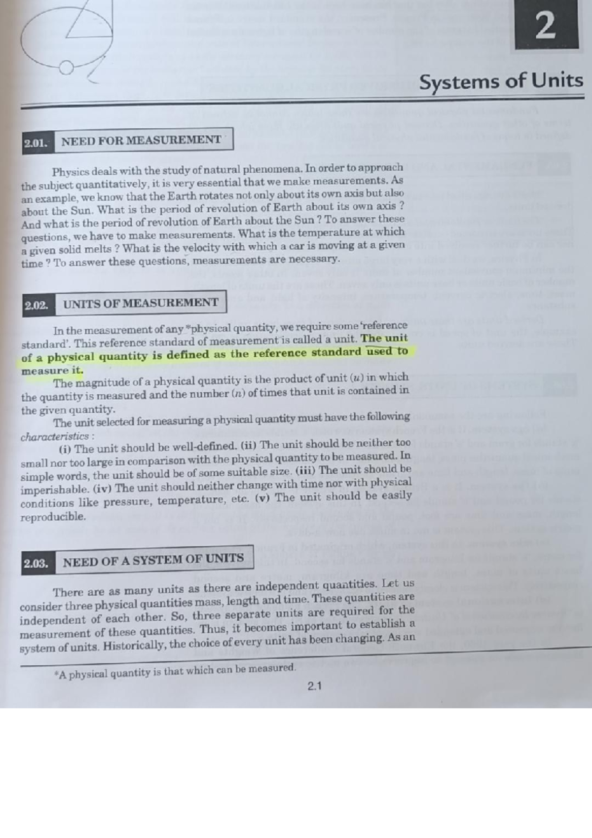 System of Units - Plus two physics - UoK - Studocu