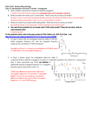 medical microbiology notes -Transformation occurs when fragments of ...