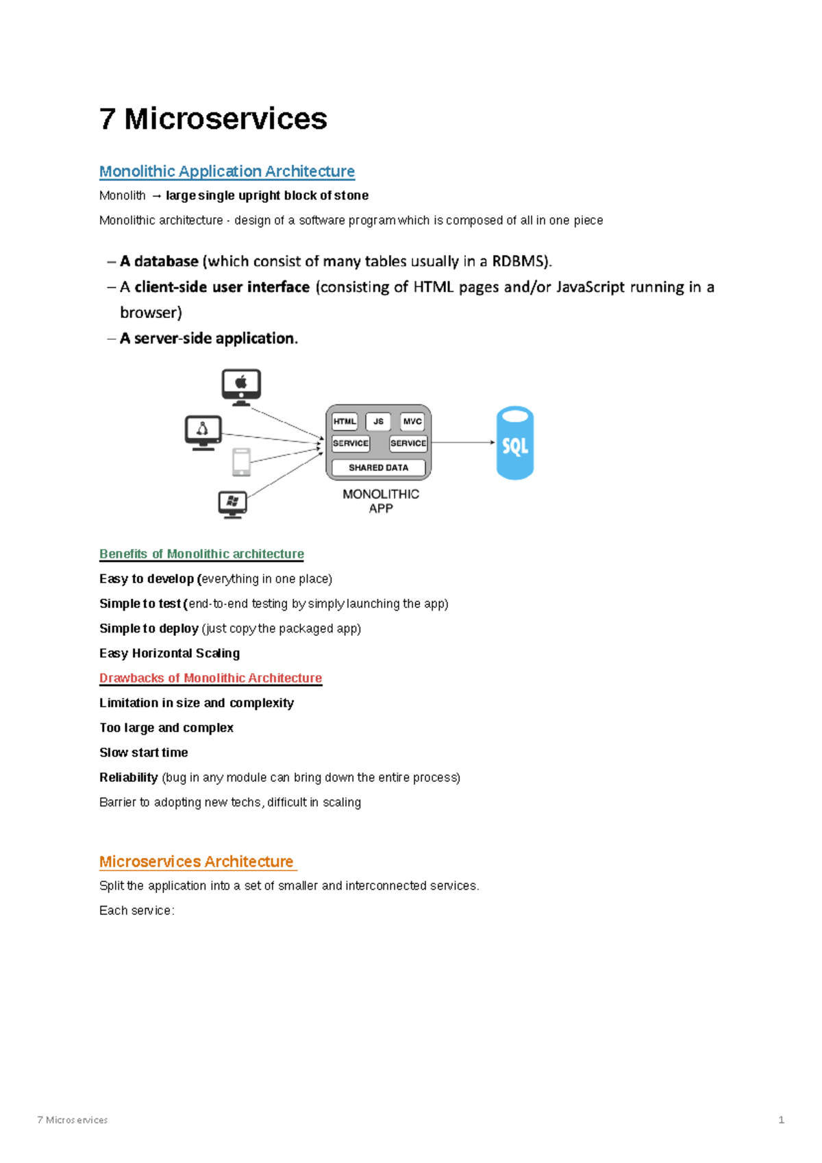 7 Microservices - 7 Microservices Monolithic Application Architecture ...