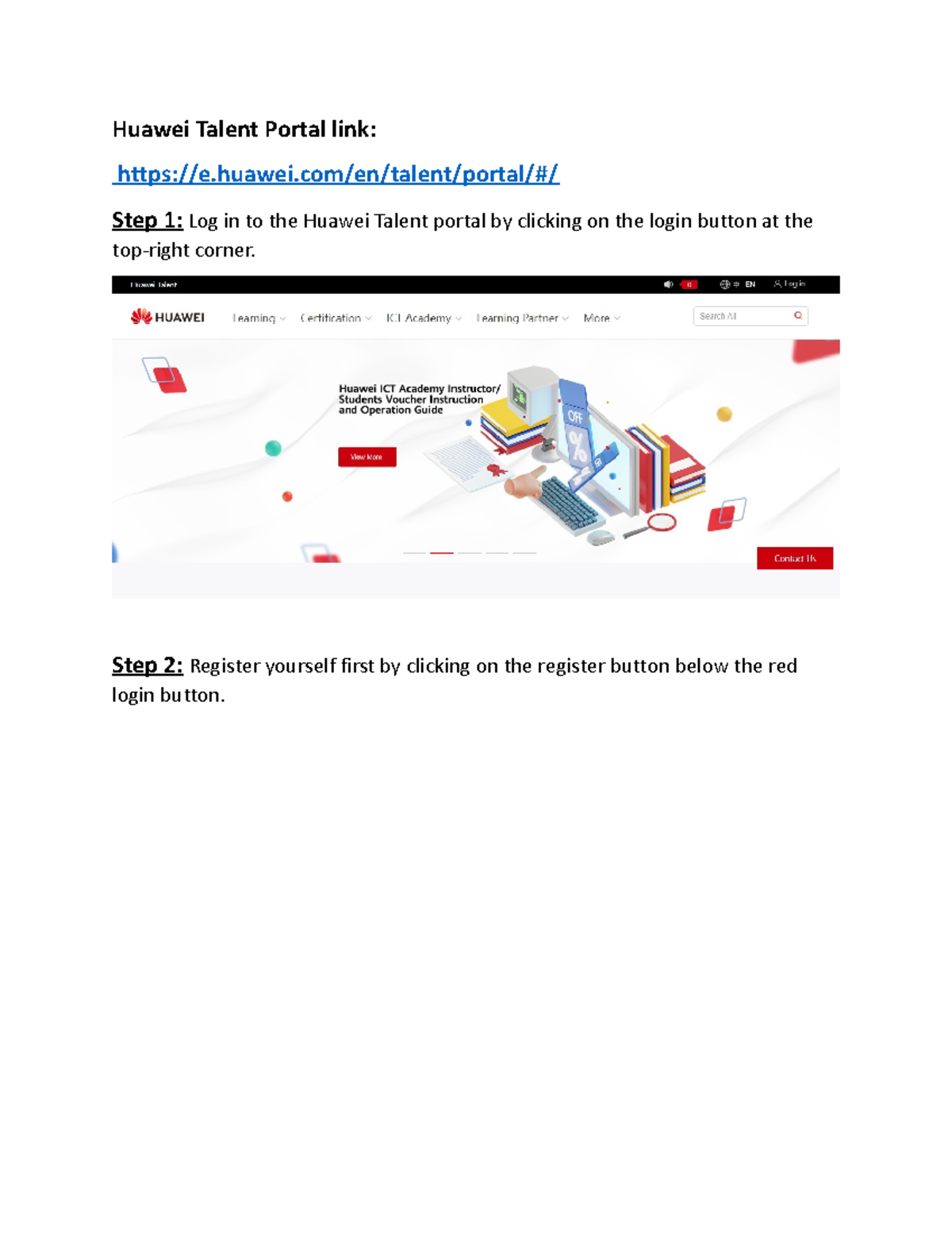 Huawei ICT Competition Registration Guide 2023 - Huawei Talent Portal ...