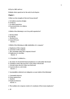 BUS 200 module notes - Chapter 1: The Business in the Global ...