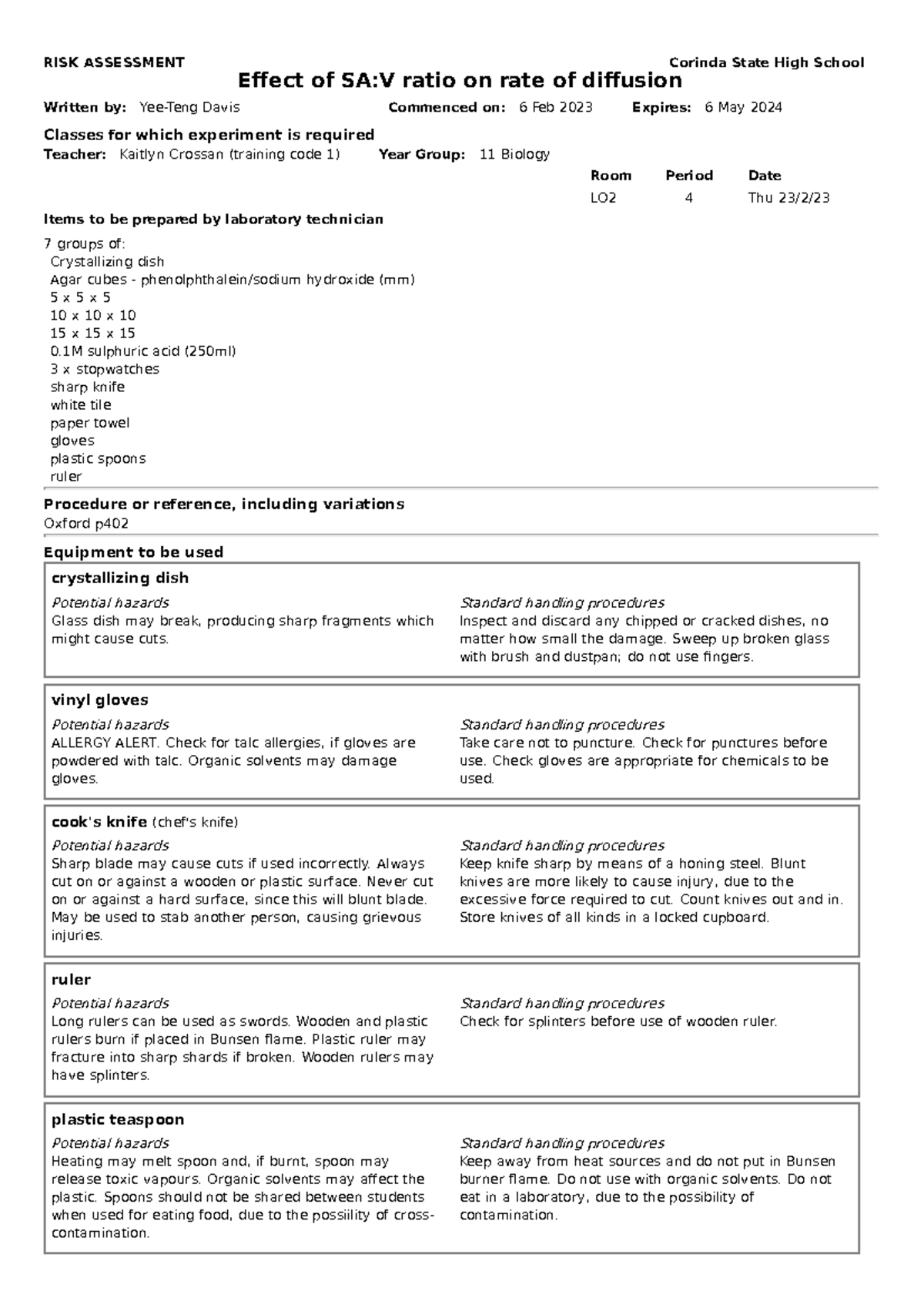 effect-of-surface-and-volume-ratio-on-rate-of-diffusion-teacher