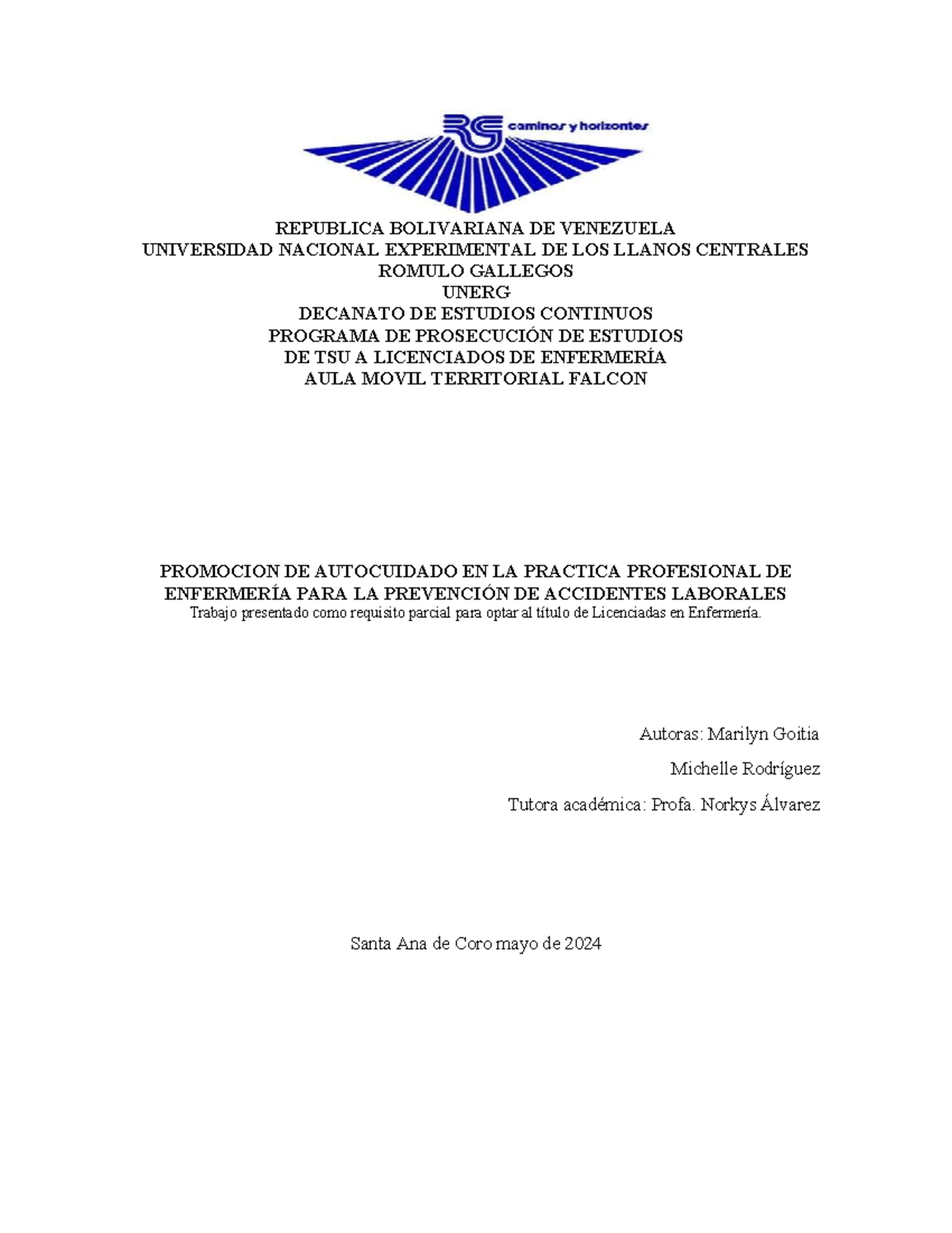 Goitia- Rodriguez Tesis - REPUBLICA BOLIVARIANA DE VENEZUELA ...