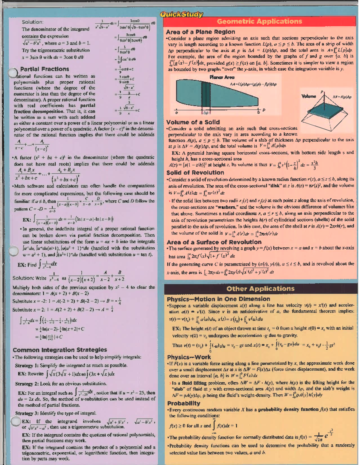 Calculus-2 pg 3 - This References charts have been a great help for ...
