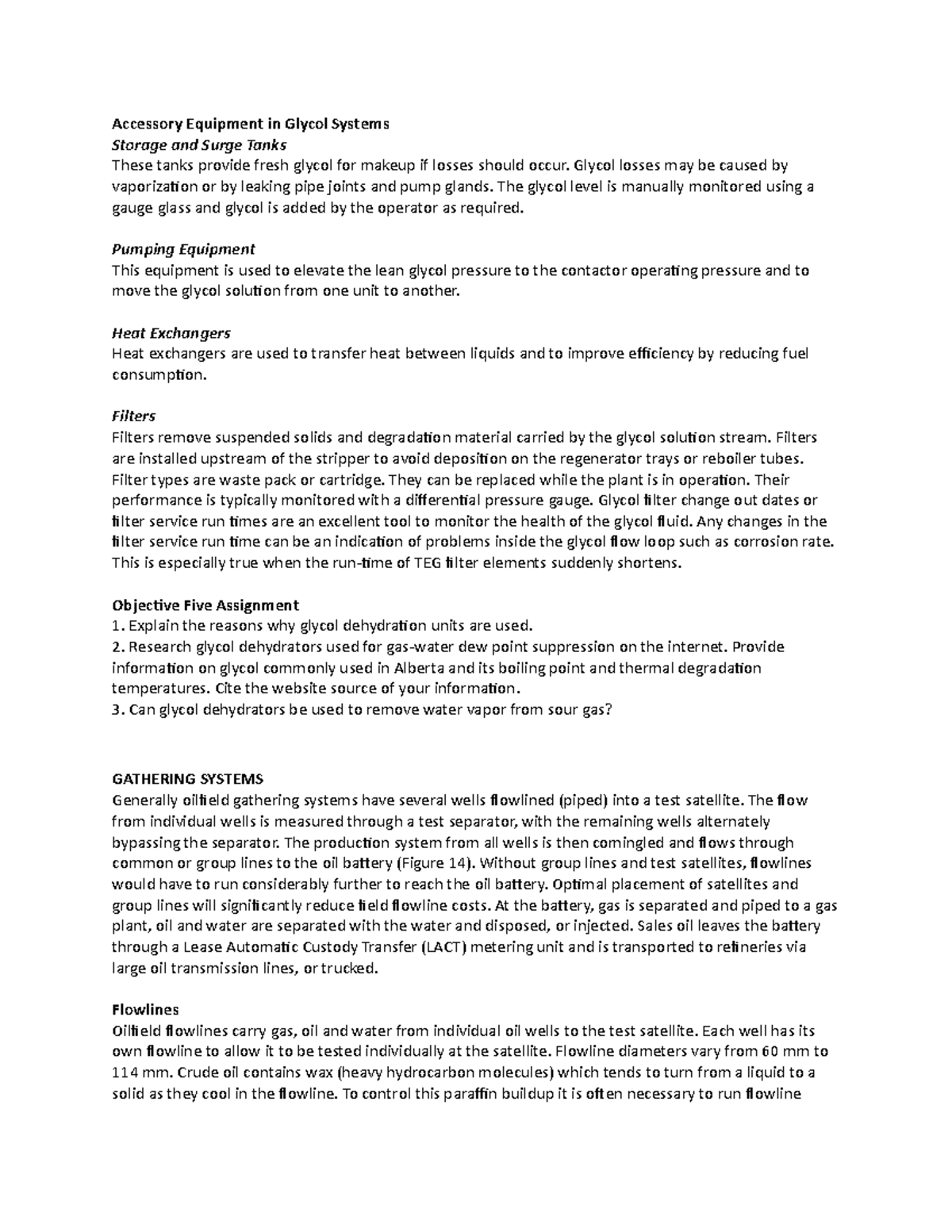 PTPR 216 module 6 accessory equipment in glycol systems Accessory Equipment in Glycol Systems