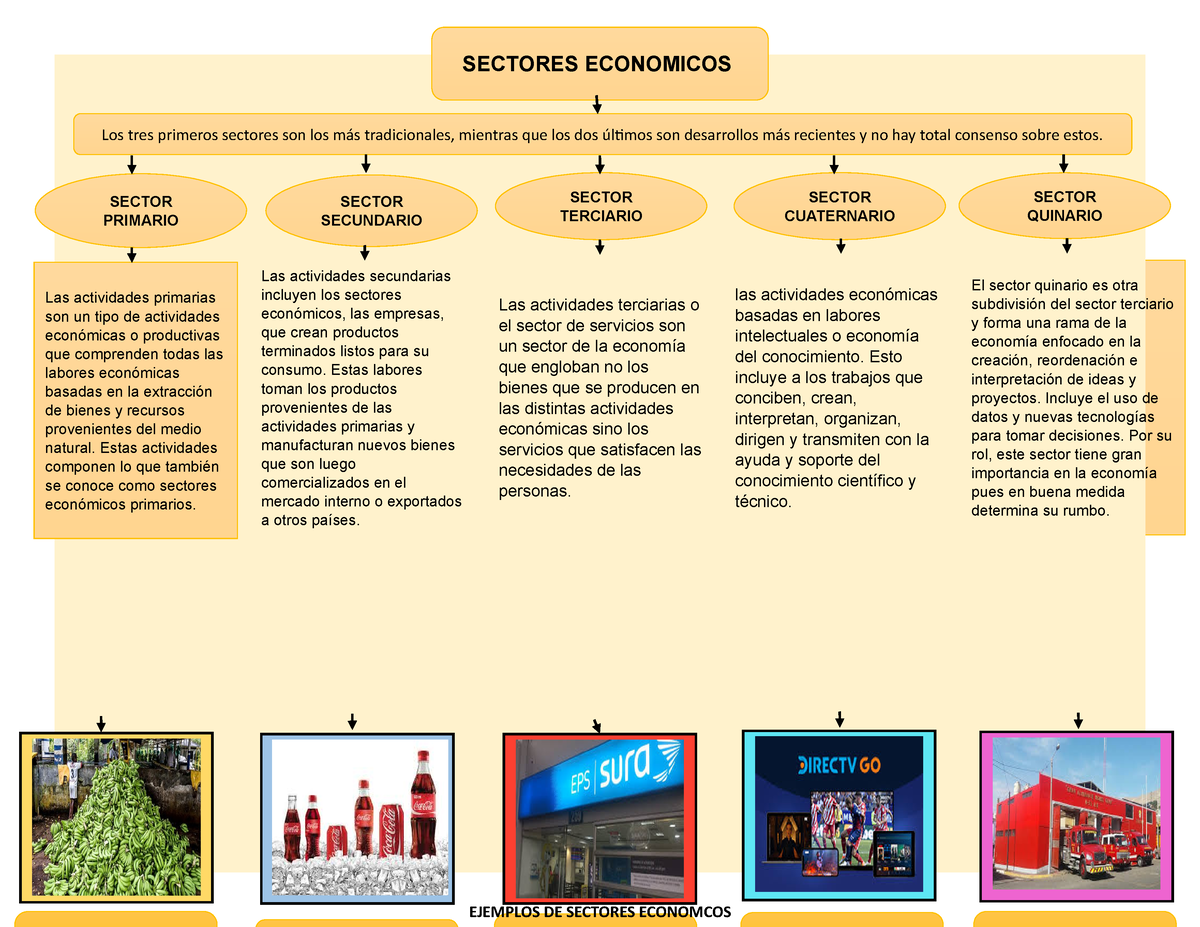 Mapa Conceptual Sectores Economicos Sectores Economicos Los Tres Primeros Sectores Son Los Más 1151