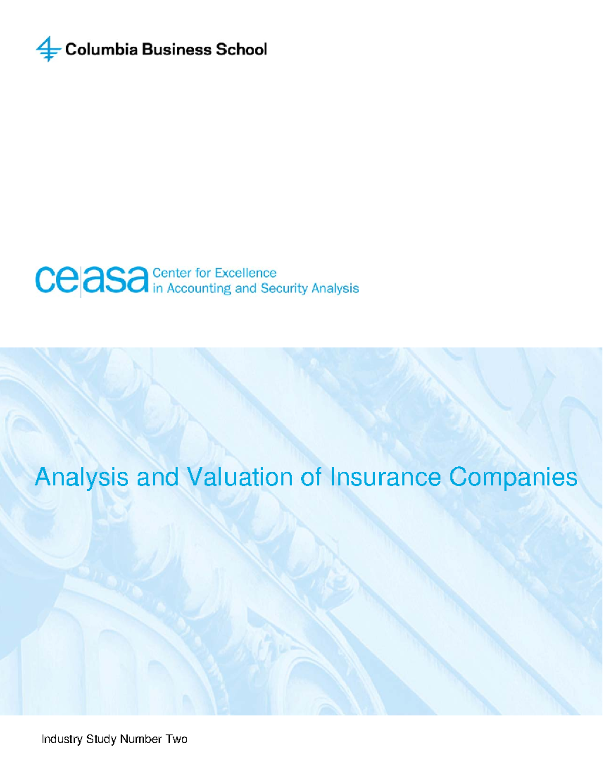 Analysis and Valuation of Insurance Companies - Final - Analysis and ...