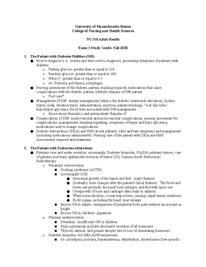 Exam 3 Student Study Guide Part 2 - HLTH 314 PHARMACOLOGY SPRING 2021 ...