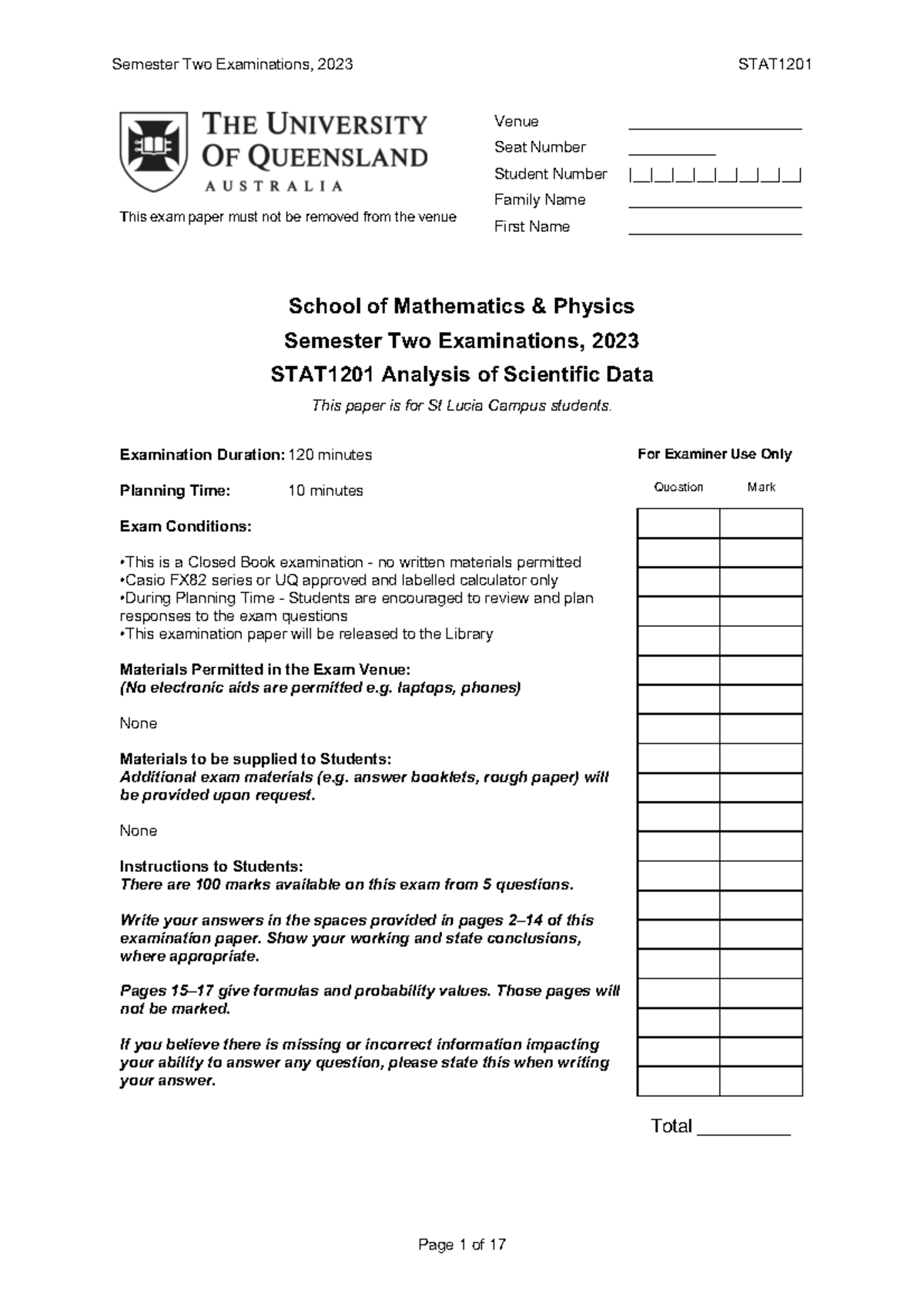 stat 1201 assignment 2