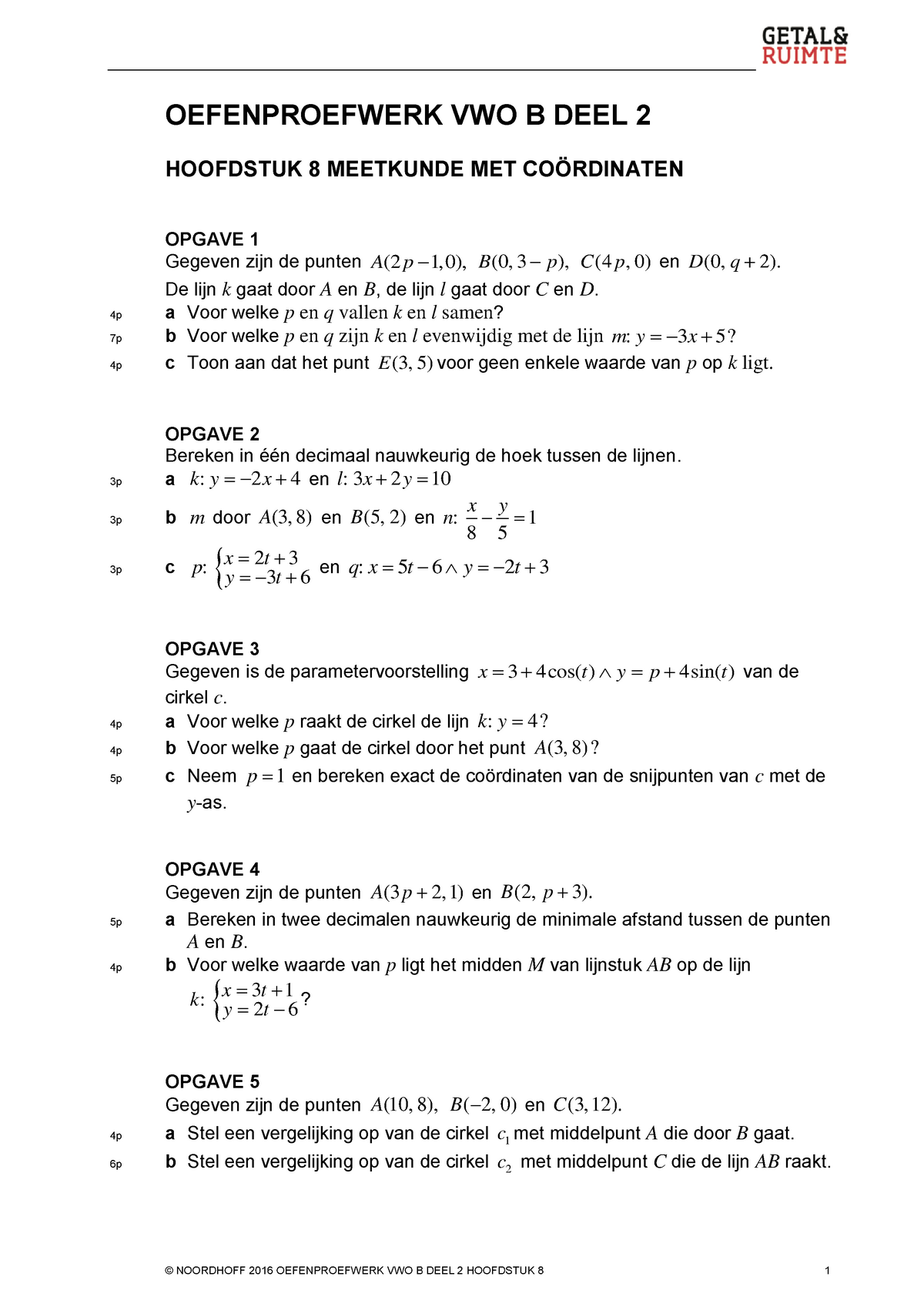 Oefentoets H8 Met Uitwerkingen - OEFENPROEFWERK VWO B DEEL 2 HOOFDSTUK ...