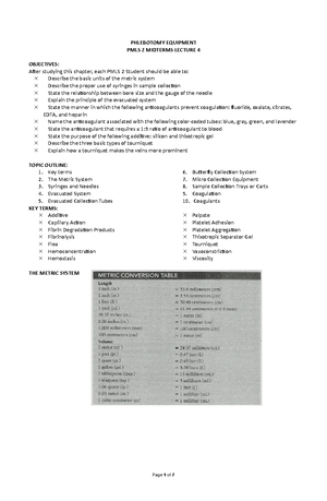 2 Safety IN Phlebotomy copy - SAFETY IN PHLEBOTOMY PMLS 2 PRELIMS ...