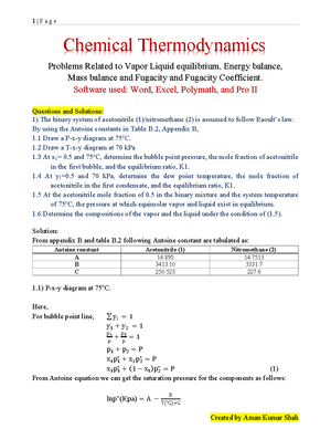 Chemistry AS Organic Notes - Chemical Engineering Thermodyanamics - Studocu