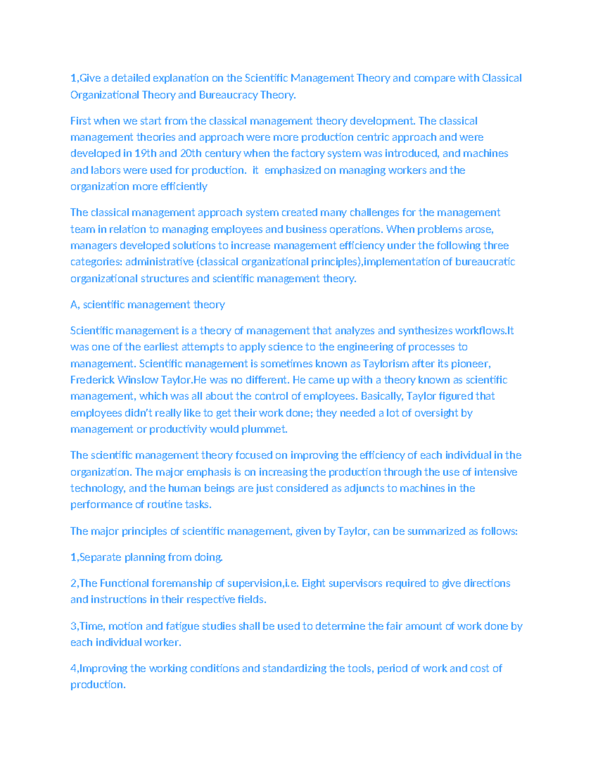 Thought assignment - 1,Give a detailed explanation on the Scientific ...