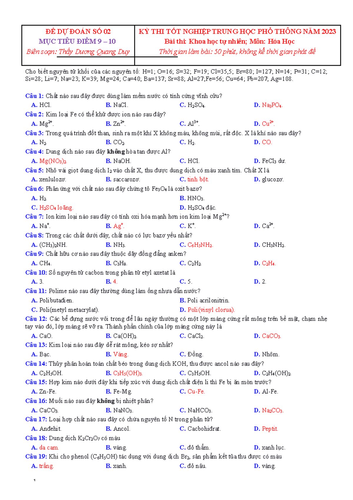 ĐỀ DỰ ĐOÁN 02 ĐỀ BÀI Digital Design with RTL Design, VHDL, and