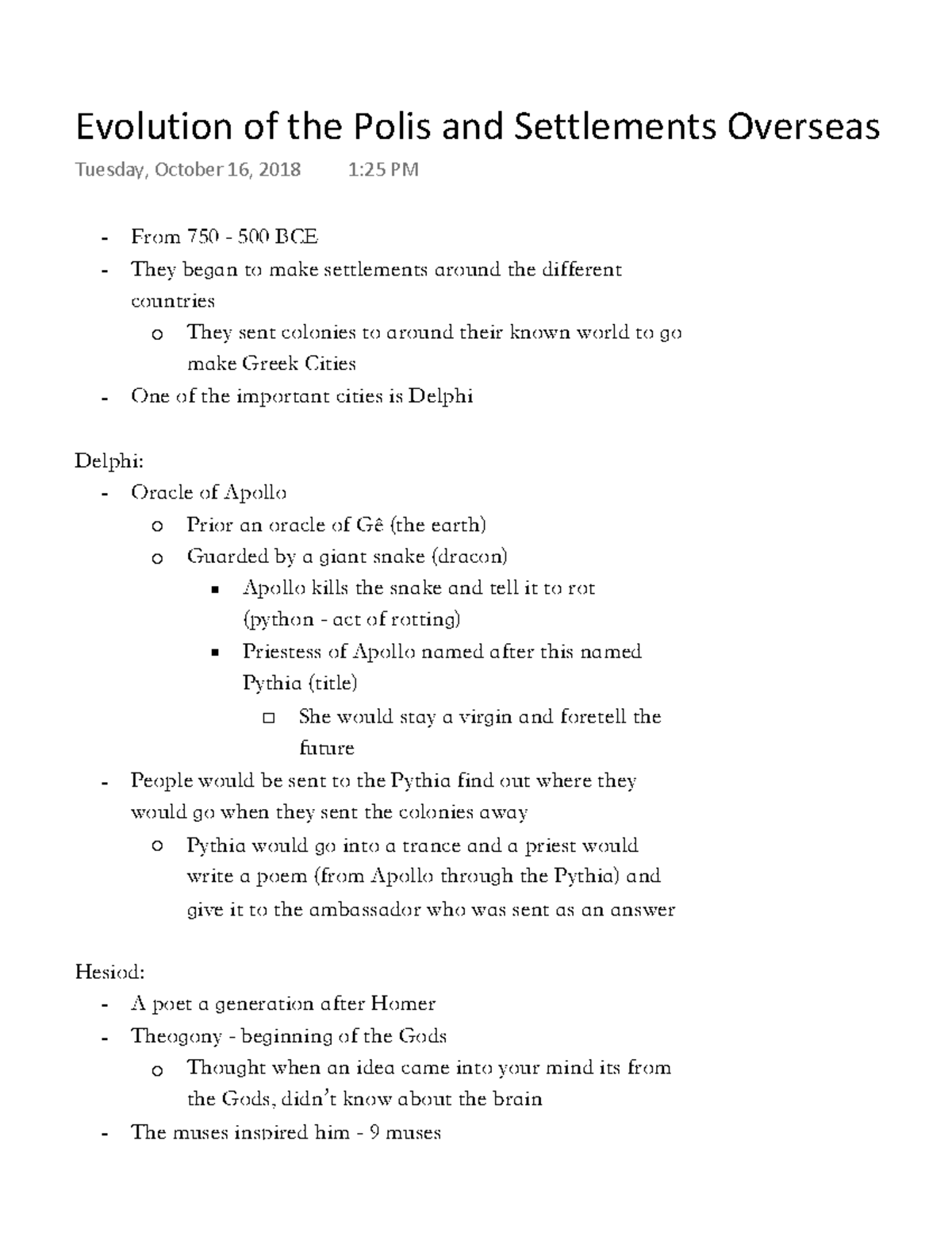 Evolution of the Polis and Settlements Overseas - From 750 - 500 BCE ...
