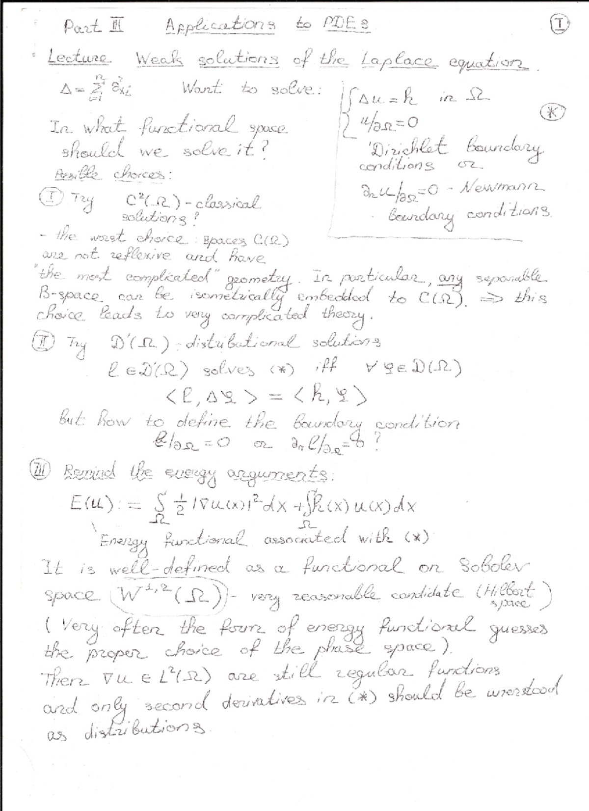 MATM022 2016-2017 Lecture 11 - Weak Solutions For PDEs -~v