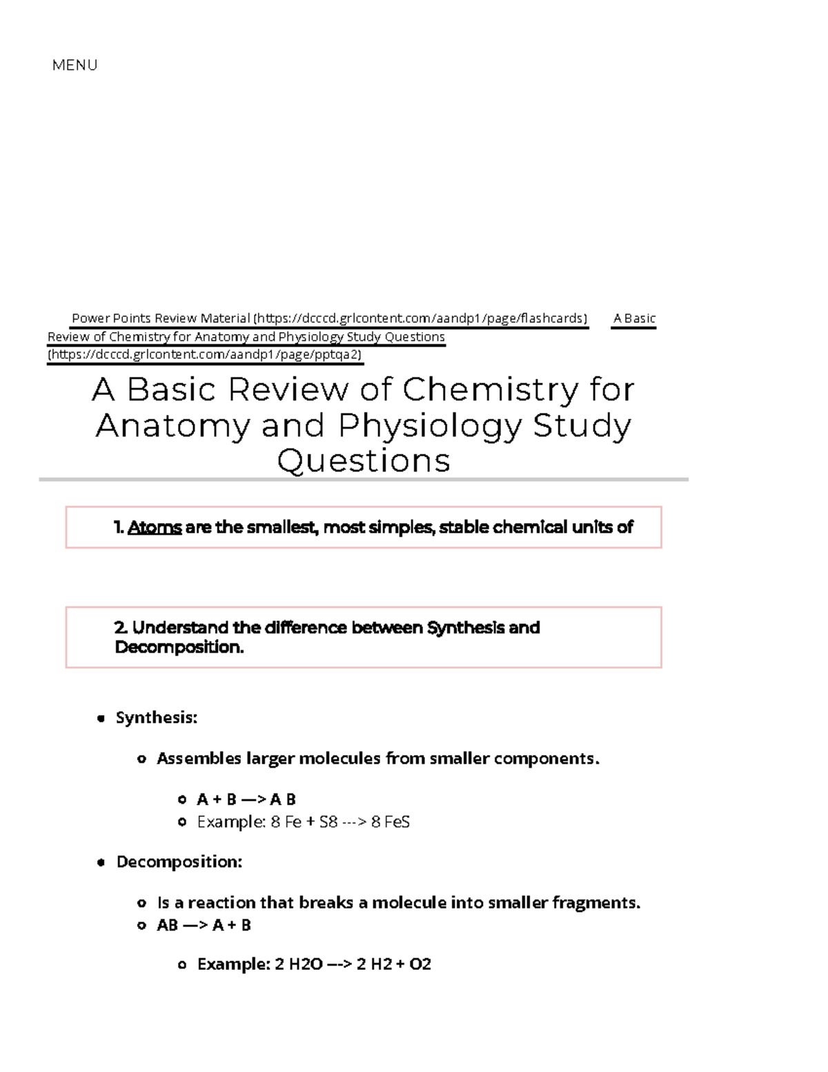 Ch2 Rev - chapter review - Power Points Review Material (dcccd ...