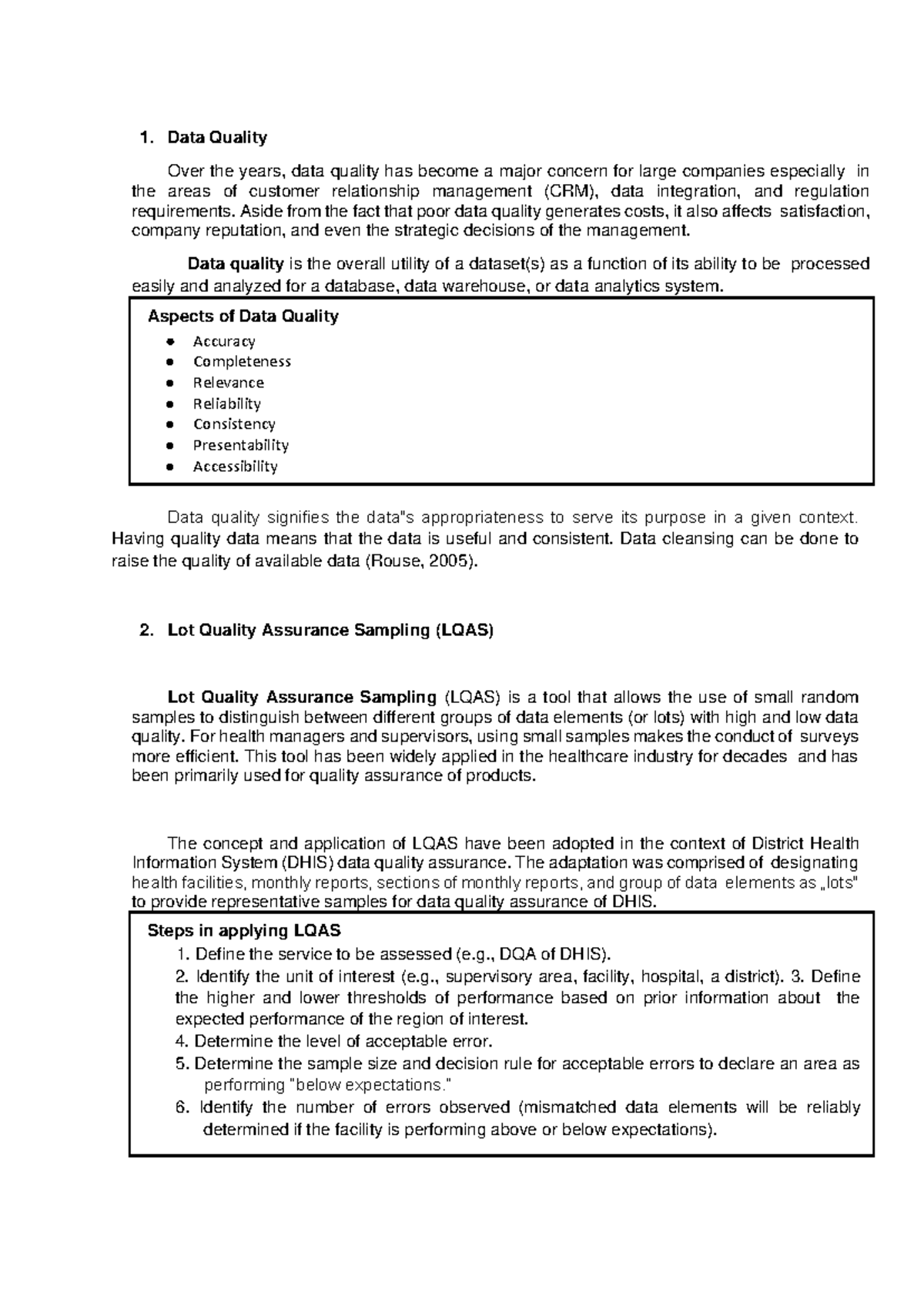 His-data-quality-script 2 - Data Quality Over the years, data quality ...