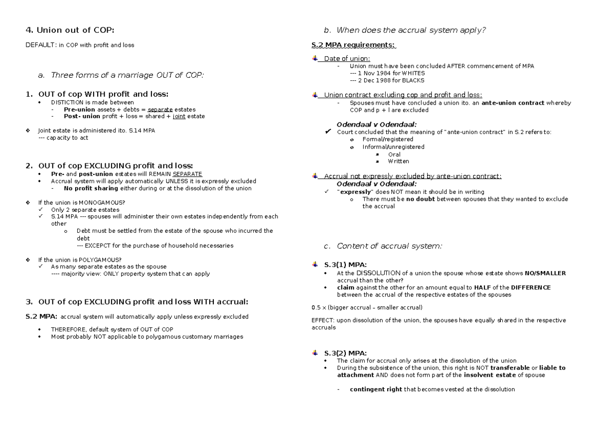 Part 4 - Chapter 5 Part 4 - 4. Union out of COP: DEFAULT: in COP with ...