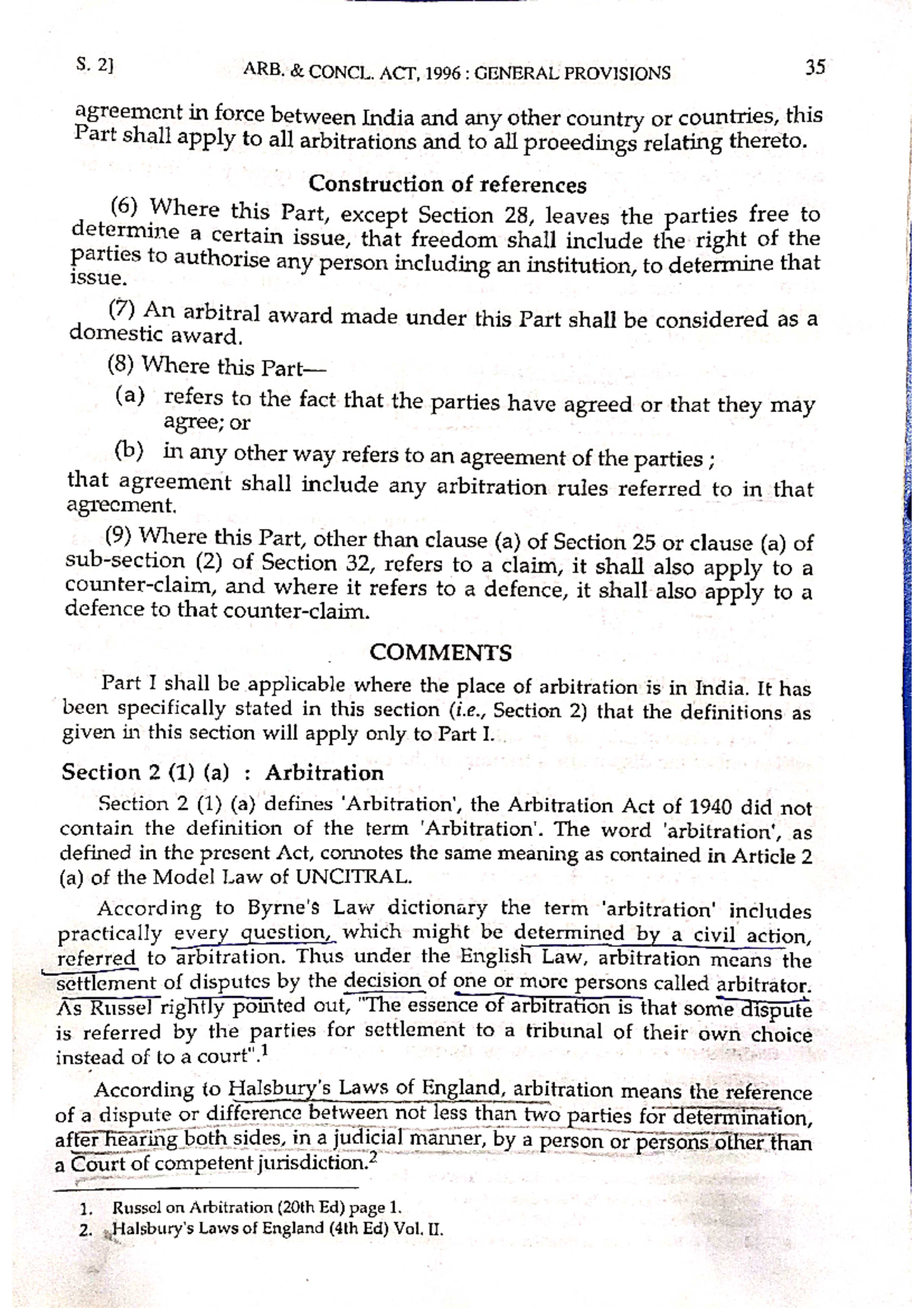 Arbitration Meaning Law notes Studocu